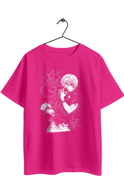 Футболка оверсайз з принтом "Токійський гуль". Kaneki ken, tokyo ghoul, аніме, драма, жахи, канеки кен, канекі кен, манга, токійський гуль, фантастика. 2070702