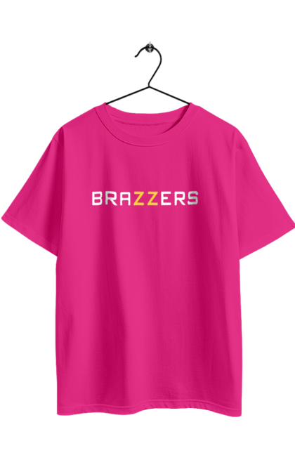 Футболка оверсайз з принтом "Brazzers". Brazzers, hub, porn, porn hub, pornhub, бразерс, браззерс, зсу, порно хаб, порнохаб. 2070702