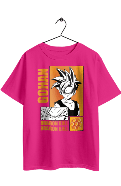 Футболка оверсайз з принтом "Перли дракона Гохан". Anime, dragon ball, goku, manga, аніме, гоку, гохан, манга, перли дракона. 2070702