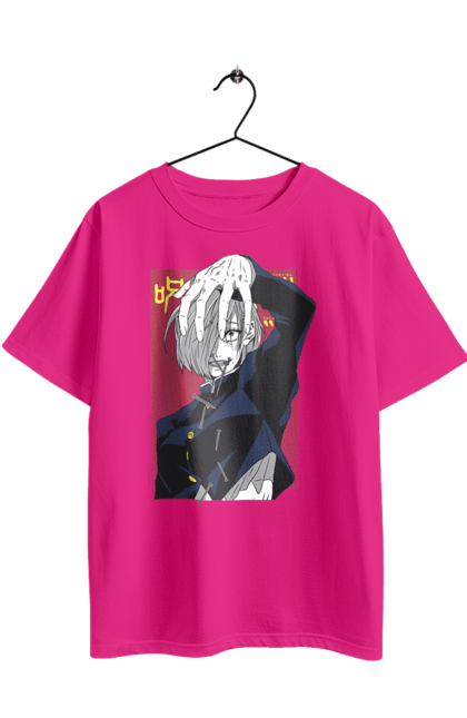 Футболка оверсайз з принтом "Магічна битва Нобара". Anime, jujutsu kaisen, manga, nobara, nobara kugisaki, аніме, магічна битва, манга, нобара, нобара кугісакі. 2070702