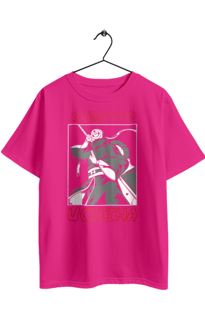 Oversized t-shirt with prints Naruto. Anime, character, manga, naruto, ninja, obito uchiha, tv series. 2070702