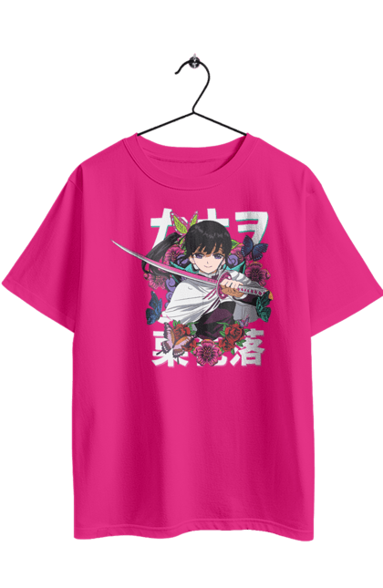Oversized t-shirt with prints Demon Slayer Kanao. Anime, demon slayer, kanao, kimetsu no yaiba, manga, serial, shinobu. 2070702