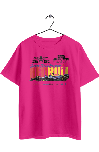 Футболка оверсайз с принтом Red Bull Racing RB19. Red bull, авто, автомобиль, болид, гонка, машина, ред булл, редбулл, спорт, формула-1. 2070702