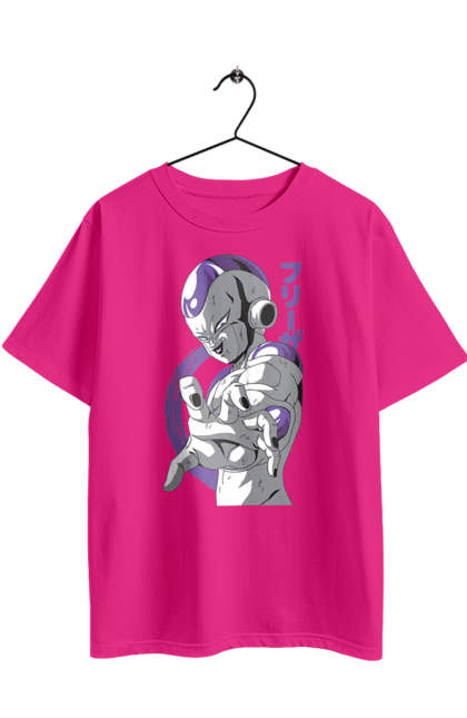 Oversized t-shirt with prints Dragon Ball Frieza. Anime, dragon ball, frieza, manga, tv series. 2070702