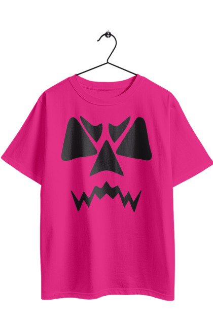 Oversized t-shirt with prints Halloween pumpkin face. Costume, halloween, holiday, october, october 31, pumpkin, scary, sweets, trick or treat. 2070702
