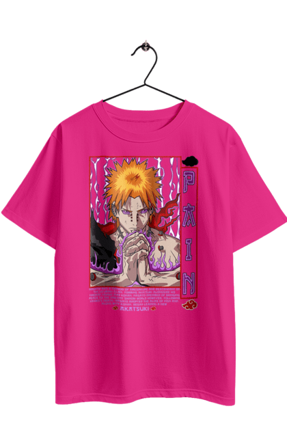 Oversized t-shirt with prints Naruto Yahiko. Akatsuki, anime, character, manga, naruto, ninja, pain, tv series, yahiko. 2070702