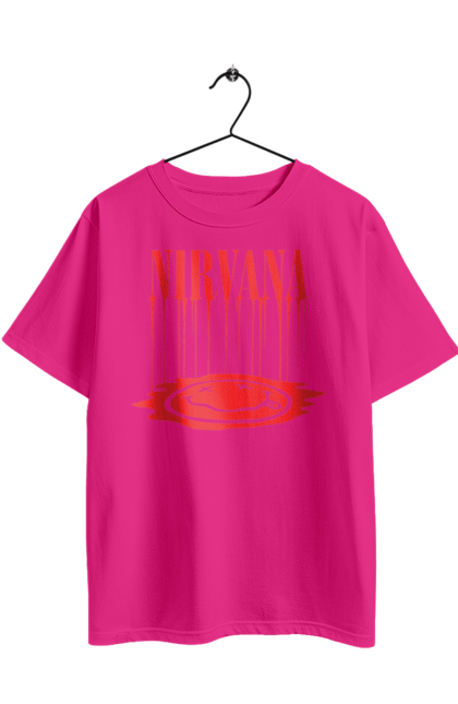 Футболка оверсайз з принтом "Нірвана". Nirvana, альтернативний рок, гранж, курт кобейн, нірвана, панк рок, рок група, хард рок. 2070702