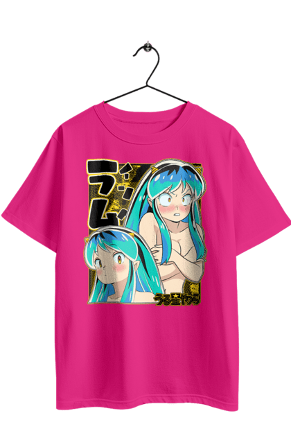 Футболка оверсайз з принтом "Urusei Yatsura Лам". Anime, lum, manga, urusei yatsura, аніме, лам, манга, нестерпні прибульці. 2070702