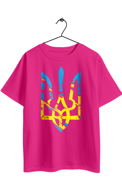 Футболка оверсайз з принтом "З Гербом". Герб, з гербом, з тризубом, патріотична, тризуб, як у порноактора. 2070702