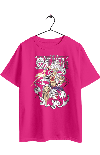 Футболка оверсайз з принтом "Ван Піс Луффі". Luffy, one piece, аніме, ван піс, великий куш, луффі, манга, монки де луффі, пірати. 2070702