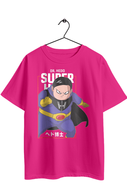 Футболка оверсайз з принтом "Перли дракона Доктор Хедо". Anime, dr. hedo, dragon ball, manga, аніме, доктор хедо, манга, перли дракона. 2070702