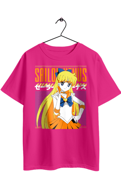 Oversized t-shirt with prints Sailor Venus. Anime, drama, magical girl, minako aino, sailor moon, sailor venus, tv series. 2070702