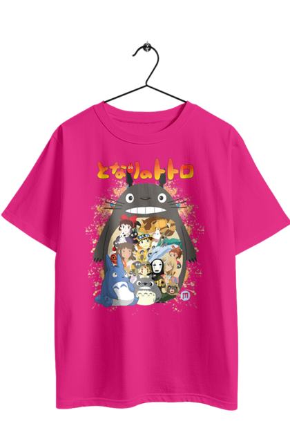 Футболка оверсайз з принтом "Тоторо". Аніме, комедія драма, мій сосід тоторо, пригоди, серіал, фентезі, фільм. 2070702