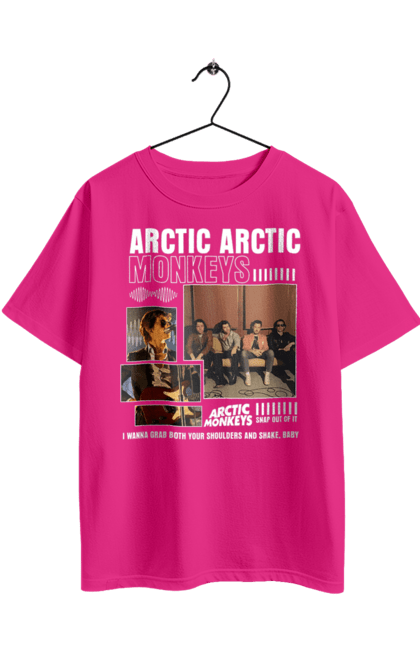 Oversized t-shirt with prints Arctic Monkeys. Arctic monkeys, garage rock, group, indie rock, music, post-punk revival, psychedelic rock, rock. 2070702