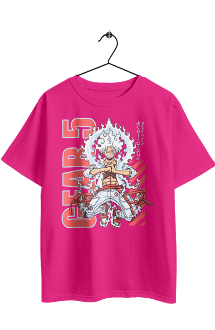 Футболка оверсайз з принтом "Ван Піс Луффі". Luffy, one piece, аніме, ван піс, великий куш, луффі, манга, монки де луффі, пірати. 2070702