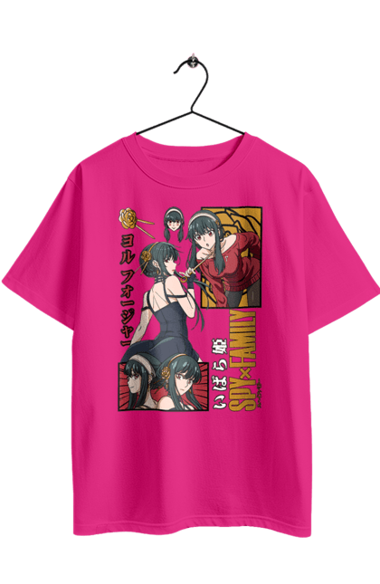 Футболка оверсайз з принтом "Сім'я шпигуна Йор". Spy x family, аниме, аня, йор, лойд, манга, сім я шпигуна. 2070702