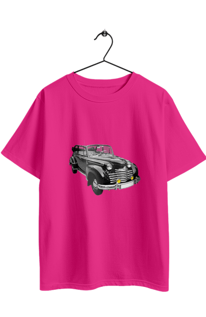 Футболка оверсайз з принтом "Авто.5". Авто, професійне фото, ретро авто, фото, чорний колір. 2070702