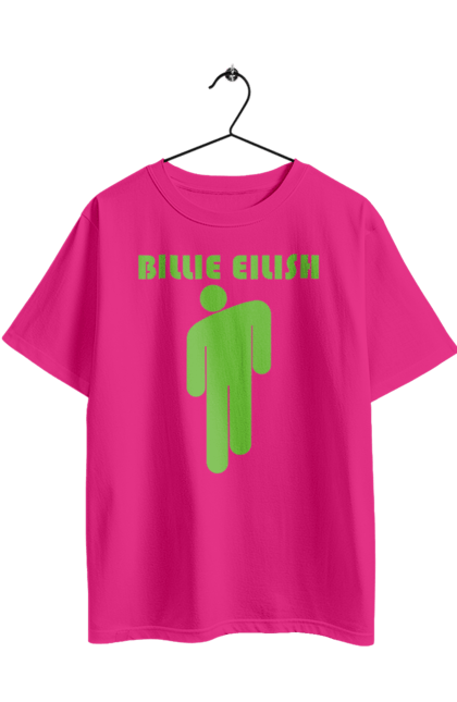 Футболка оверсайз з принтом "Billie Eilish". Активістка, біллі айліш, мизукант, права, співачка, тварини. 2070702