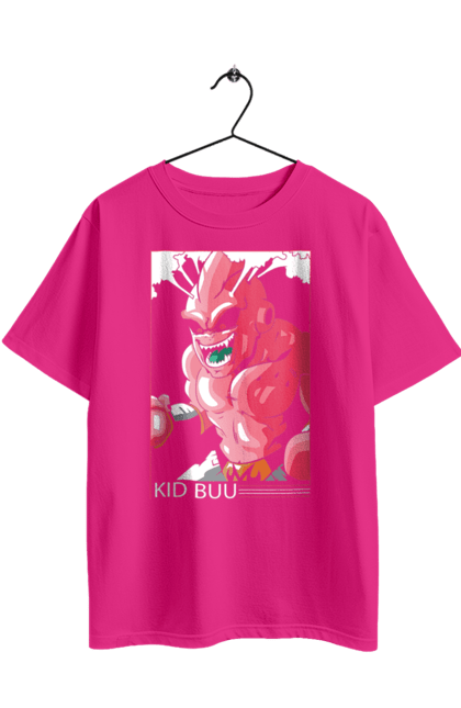Oversized t-shirt with prints Dragon Ball Majin Buu. Anime, antagonist, dragon ball, majin buu, manga, tv series. 2070702