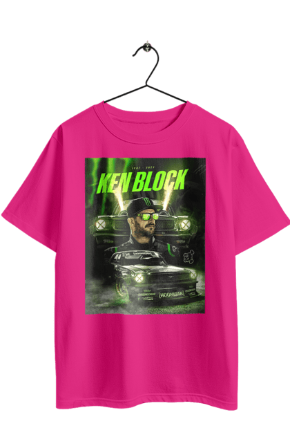 Футболка оверсайз з принтом "Кен Блок". Ken block, гонщик, кен блок, машины. 2070702