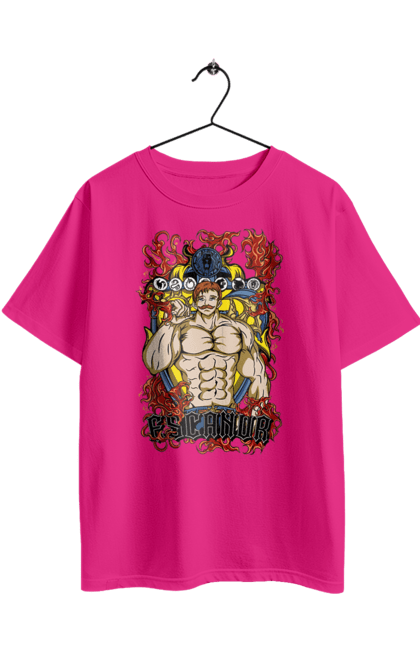Футболка оверсайз с принтом Семь Смертных Грехов Эсканор. Escanor, seven deadly sins, аниме, комедия, манга, приключения, семь смертных грехов, фэнтези, эсканор. 2070702
