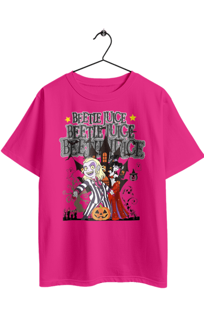 Oversized t-shirt with prints Beetlejuice. Beetlejuice, comedy, ghost, horror, movie, tim burton, warner bros. 2070702
