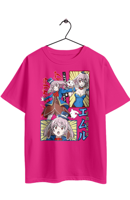 Футболка оверсайз з принтом "Рубіж Шангрі Ла Емуль". Anime, emul, manga, shangri la frontier, shangri-la frontier, аніме, емуль, кролик, манга, рубіж шангрі ла. 2070702