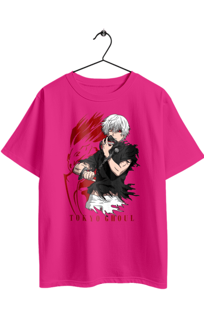 Футболка оверсайз з принтом "Токійський гуль". Kaneki ken, tokyo ghoul, аніме, драма, жахи, канеки кен, канекі кен, манга, токійський гуль, фантастика. 2070702