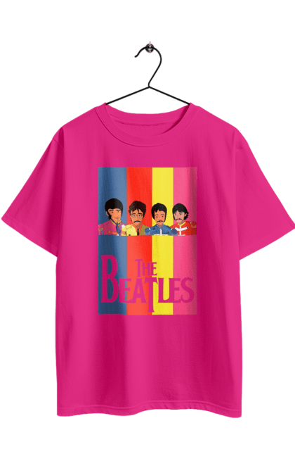 Футболка оверсайз с принтом Битлз. Beatles, битлз, джон леннон, джордж харрисон, ливерпульская четверка, меломану, музыка, пол маккартни, ринго старр, рок-группа. 2070702