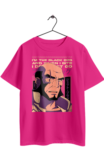 Футболка оверсайз з принтом "Ковбой Бібоп Джет". Anime, cowboy bebop, jet, jet black, аніме, джет, джет блек, ковбой бібоп. 2070702