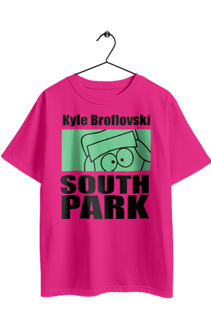Футболка оверсайз з принтом "Південний парк Кайл". Kyle, kyle broflovski, south park, кайл, кайл брофловскі, мультсеріал, південний парк. 2070702