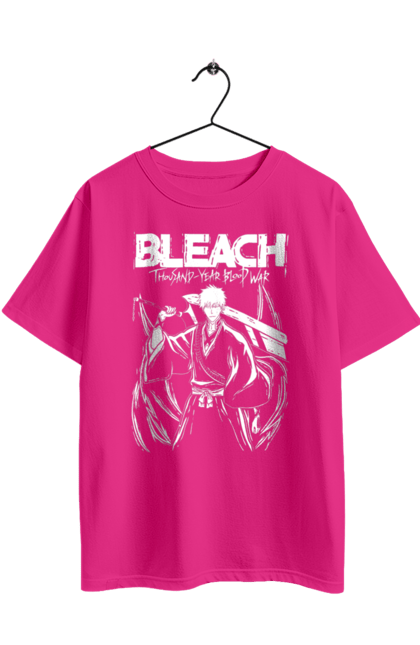 Футболка оверсайз з принтом "Бліч Куросакі Ічіґо". Anime, bleach, ichigo kurosaki, manga, аніме, бліч, ічіго, куросакі ічіґо, манга. 2070702