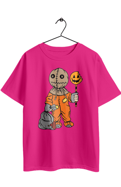 Oversized t-shirt with prints Halloween. Costume, halloween, holiday, october, october 31, pumpkin, sweets, trick or treat. 2070702