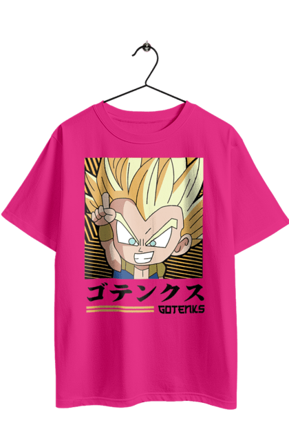 Футболка оверсайз з принтом "Перли дракона Готенкс". Anime, dragon ball, goku, gotenks, manga, vegeta, аніме, готенкс, манга, перли дракона. 2070702