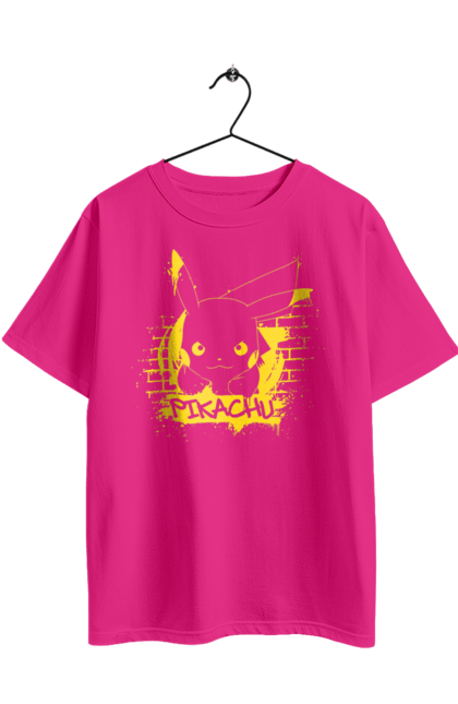 Футболка оверсайз з принтом "Пікачу". Nintendo, pikachu, pokemon, аніме, гра, манга, пікачу, покемон. 2070702