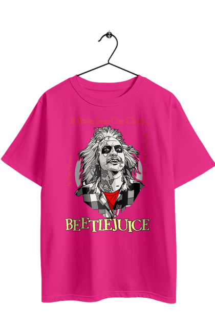 Oversized t-shirt with prints Beetlejuice. Beetlejuice, comedy, ghost, horror, movie, tim burton, warner bros. 2070702