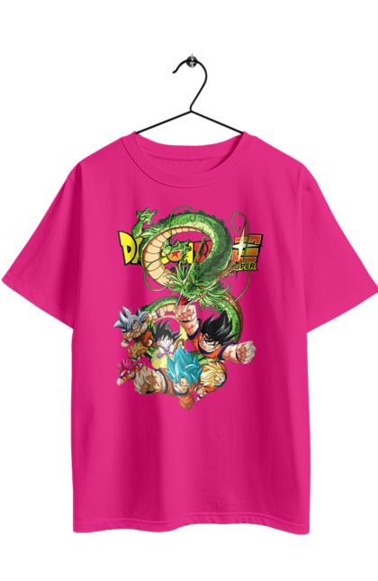 Футболка оверсайз з принтом "Перли дракона". Anime, dragon ball, goku, manga, vegeta, аніме, вегета, гоку, манга, перли дракона. 2070702
