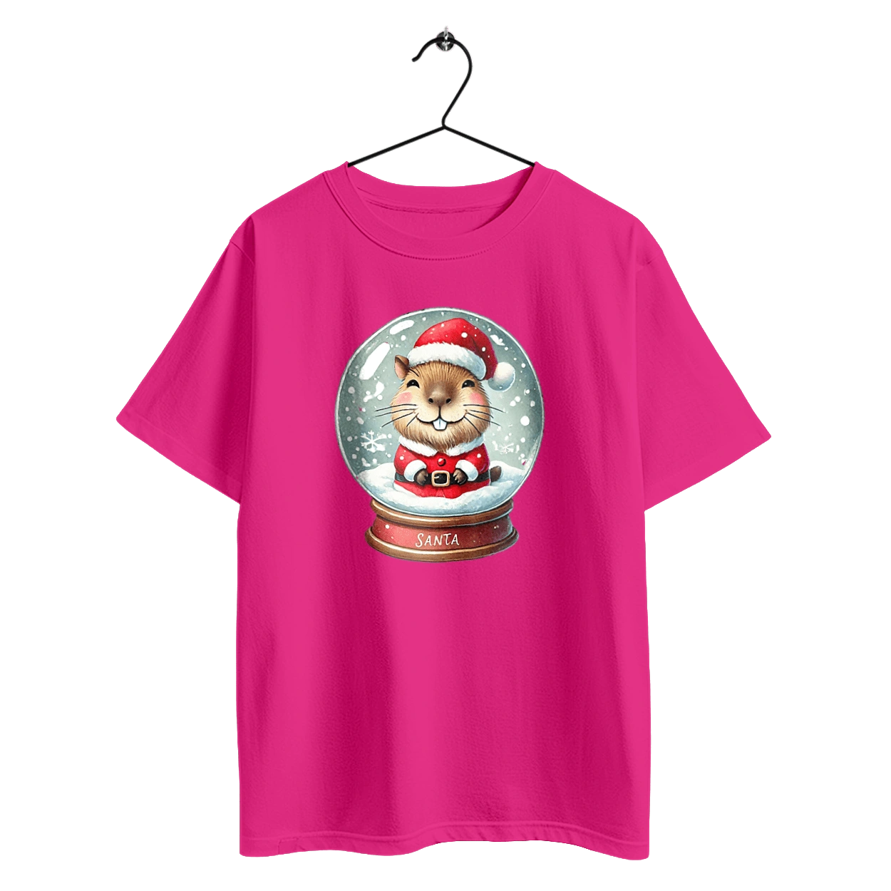 Capybara in a snow globe