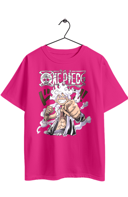 Футболка оверсайз з принтом "Ван Піс Луффі". Luffy, one piece, аніме, ван піс, великий куш, луффі, манга, монки де луффі, пірати. 2070702