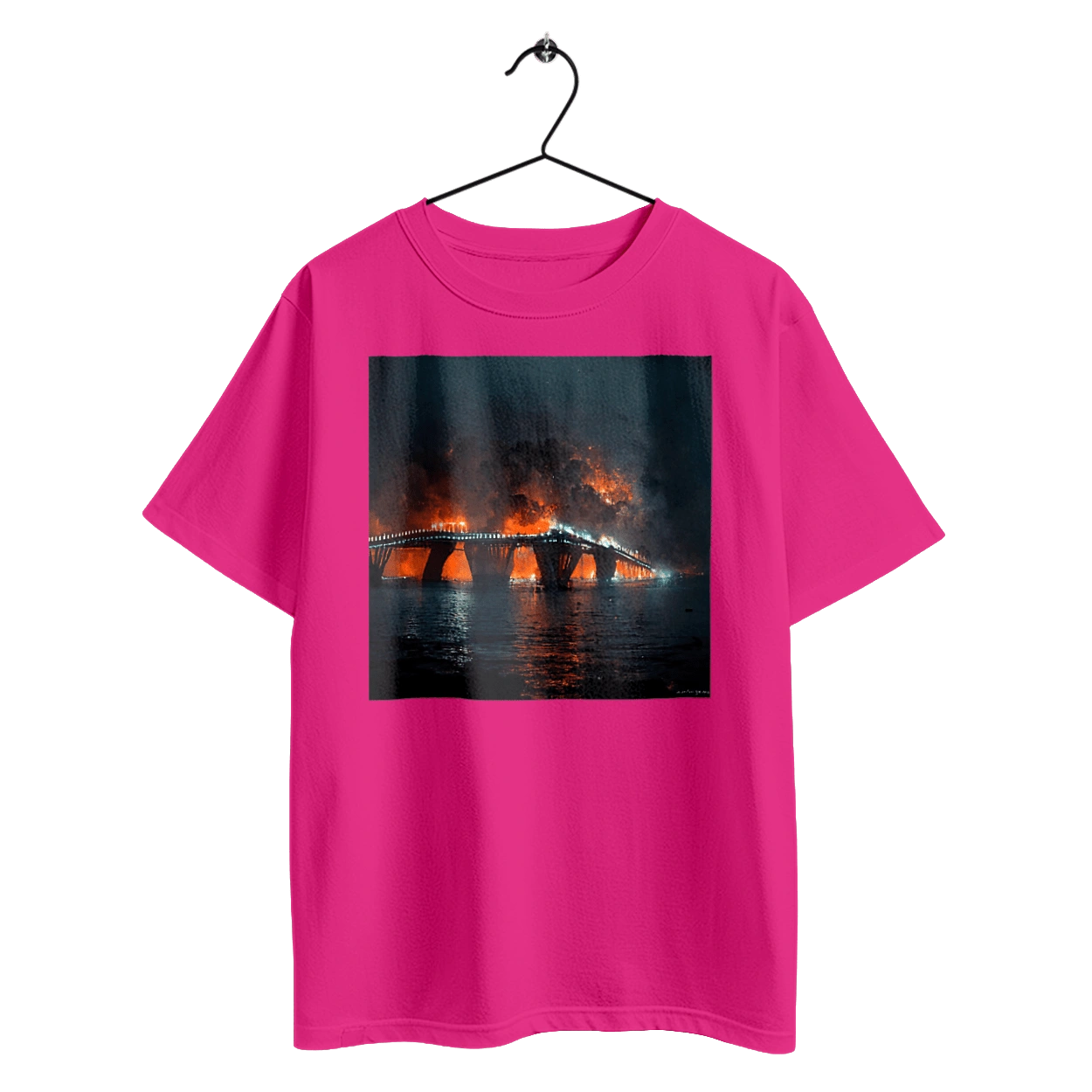 The Crimean bridge is on fire