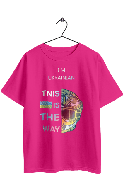 Футболка оверсайз з принтом "Я українець це шлях колорфул". Зсу, мандалоріан, символ україни зсу, солдат зсу, україна, українець це шлях, це шлях, я українець. 2070702