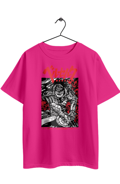 Oversized t-shirt with prints Berserk. Anime, berserk, griffith, guts, kentaro miura, manga. 2070702