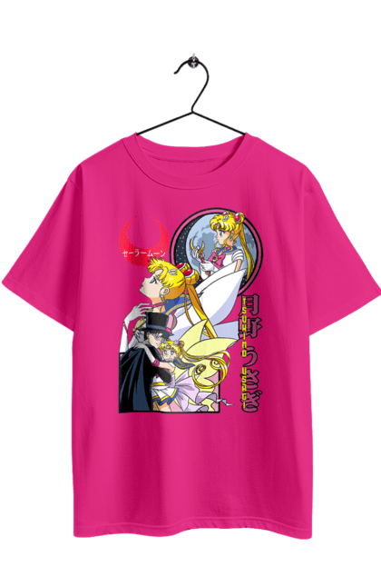 Футболка оверсайз з принтом "Сейлор Мун". Sailor moon, usagi tsukino, аніме, драма, махо-сьодзьо, сейлор мун, серіал, усагі цукіно. 2070702