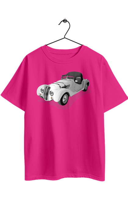 Oversized t-shirt with prints Car. Auto, car, classic, old, old machine. 2070702