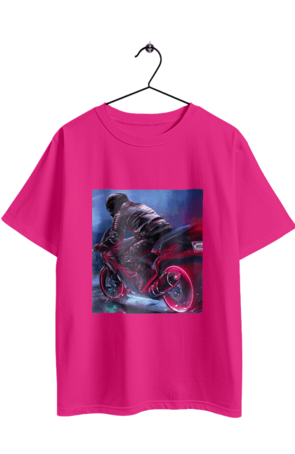 Футболка оверсайз з принтом "Мотоцикл". Motolove, мотолов, мотоцикл, опві, україна. 2070702