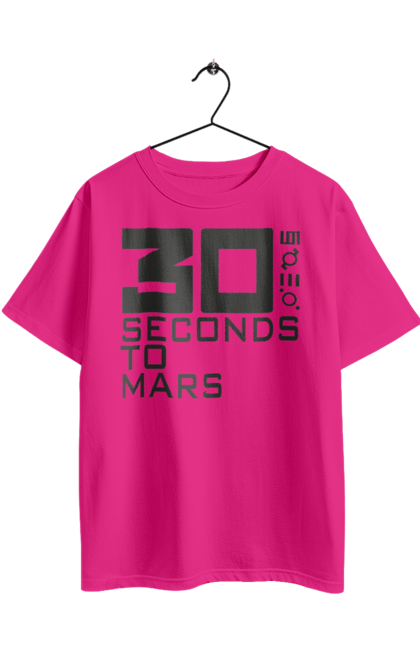 Футболка оверсайз з принтом "Thirty Seconds to Mars". 30 seconds, 30 секунд, thirty seconds, альтернативний рок, група, музика, рок, секунди до марсу, хард рок. 2070702
