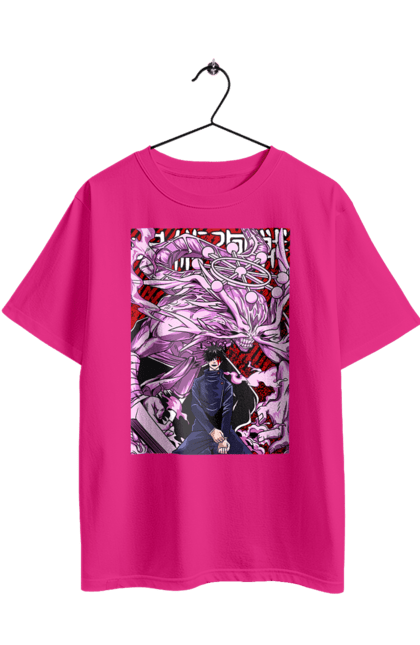 Футболка оверсайз з принтом "Магічна битва Мегумі". Anime, fushiguro, fushiguro megumi, jujutsu kaisen, manga, megumi, аніме, магічна битва, манга, мегумі. 2070702