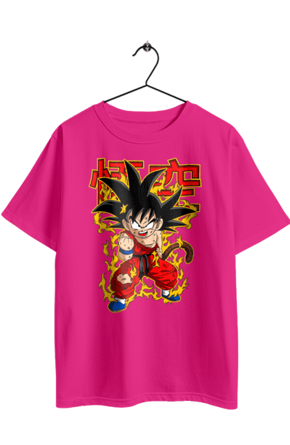 Футболка оверсайз з принтом "Перли дракона Сон Гоку". Dragon ball, manga, son goku, аніме, гоку, манга, перли дракона, сон гоку. 2070702