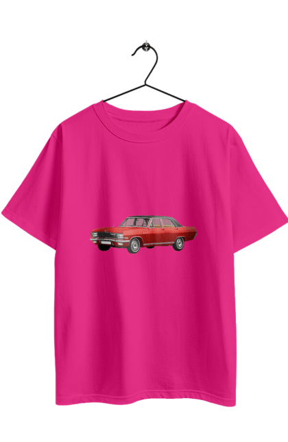 Футболка оверсайз з принтом "Авто.3". Авто, професійне фото, старе авто, фото, червона гамма барв. 2070702