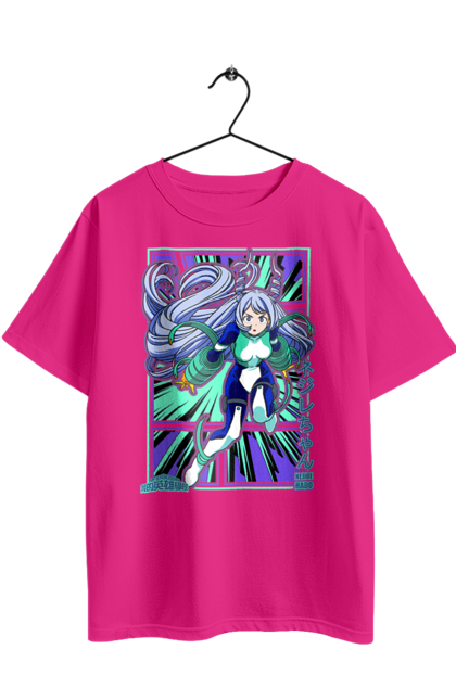 Футболка оверсайз з принтом "Неджире Хадо". My hero academia, nejire chan, nejire hado, wonder hero, академія юей, аніме, манга, моя геройська академія, неджире хадо. 2070702